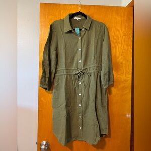 Brand new with tags, shirt dress